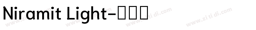 Niramit Light字体转换